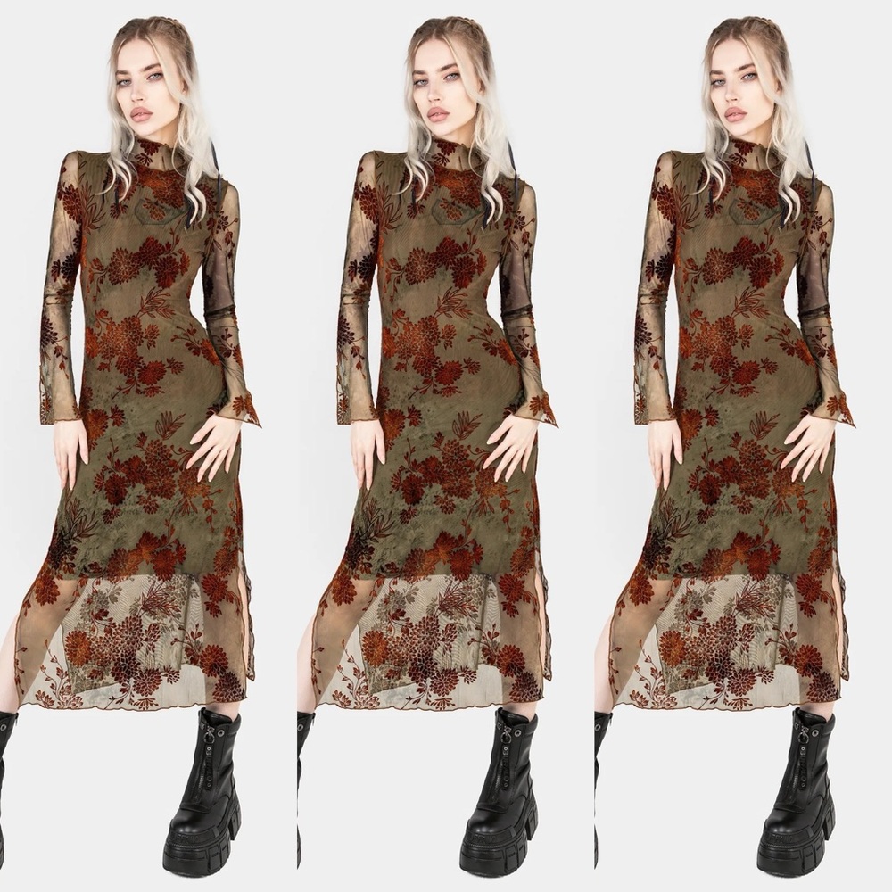 DISTURBIA Rosaleigh mesh dress